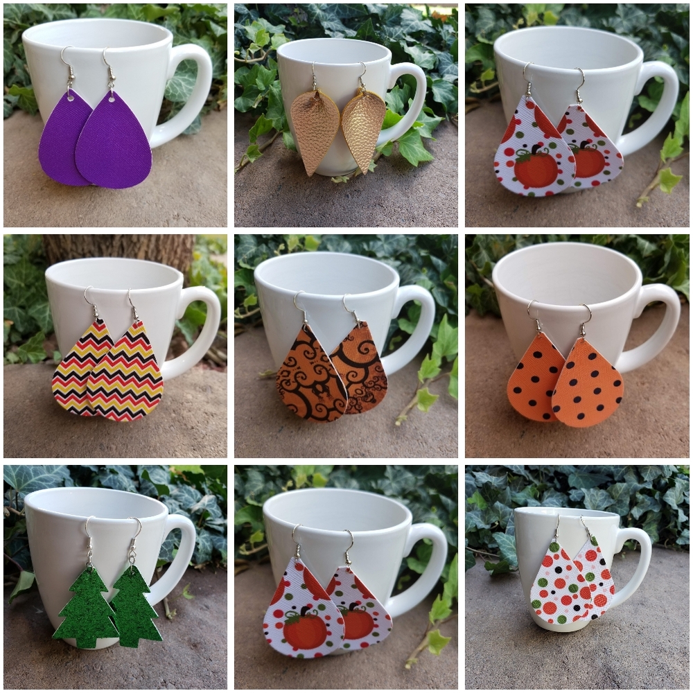 New Halloween and Christmas earrings
